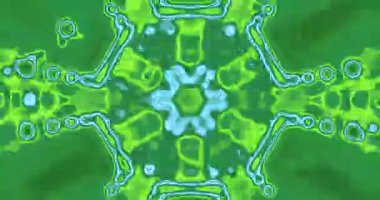 Canlı bir yeşil tünel görsel döngüsü karmaşık desenler ve şekiller gösterir. Animasyon sorunsuz bir geçiş yaratarak, ilgi çekici ve dinamik bir ekran koruyucu deneyim yaratıyor..