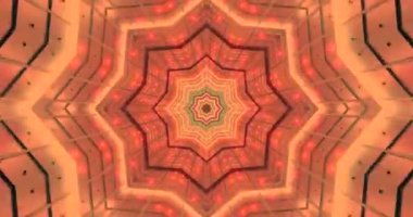 Çarpıcı geometrik desenler ve titreşimli ışıklarla kusursuz bir şekilde döngü oluşturan büyüleyici bir tünel videosu deneyin. Herhangi bir yerde rahatlatıcı bir atmosfer yaratmak için mükemmel..