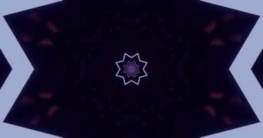 Canlı renkler tünel benzeri bir efektte kıvrılır ve pürüzsüz bir şekilde akan soyut bir yıldız deseni yaratır. Bu döngü dijital ekran koruyucular için idealdir, görsel estetiği geliştirmek için..