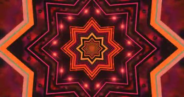 Bu canlı tünel videosu renkli geometrik şekiller ve ışıklardan oluşan kusursuz bir döngü sunar, ekran koruyucular veya ortam gösterimleri için mükemmel bir görsel deneyim sunar.