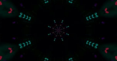 Büyüleyici bir video döngüsü, canlı renkler ve desenlerle dolu bir tünel tasarımı sergiliyor. Bu kusursuz animasyon ekran koruyucu kullanımı için mükemmel bir zemin oluşturur.