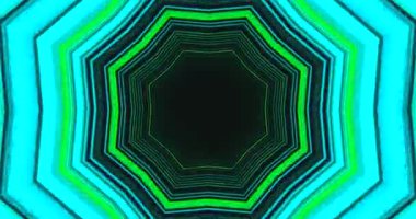 Bu büyüleyici tünel video döngüsü bir dizi canlı yeşil geometrik desenler sergiliyor, kusursuz akarken büyüleyici bir etki yaratıyor. Dinamik ekran koruyucu deneyimi yaratmak için mükemmel.