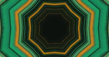 Renkli tünel sahnesi parlak yeşil ve sarı desenleri sürekli bir döngü içinde gösteriyor. Tasarım, rahatlamayı ve odaklanmayı arttıran görsel bir deneyim yaratıyor..