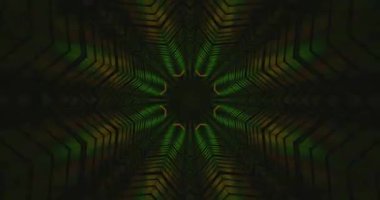 Dinamik bir tünel video döngüsü canlı yeşil ve turuncu desenler gösterir ve görsel bir yolculuk yaratır. Ekran koruyucu kullanımı için mükemmel, kusursuz tasarım rahatlamayı arttırır.