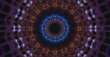 Canlı renklerden oluşan büyüleyici bir tünel ve sürekli döngüler oluşturan karmaşık tasarımlar, rahatlama ve eğlence için dinamik bir görsel deneyim yaratıyor..