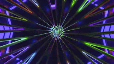 Kendinizi canlı renkler ve karmaşık desenler içeren büyüleyici bir tünel video vj ekran koruyucusuna daldırın. Bu pürüzsüz görüntü sürekli olarak dinamik görsellerle uzayı geliştirir.