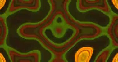 Kusursuz döngülü video turuncu ve yeşil tonlarda akan dinamik desenli renkli bir tünel içeriyor. Görüntü çekici ve büyüleyici bir ekran koruyucu deneyim yaratır..
