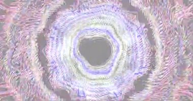 Titreşimli desenler ve renkler bu kusursuz video döngüsünde büyüleyici bir tünel oluşturmak için birlikte dönerler. Ekran koruyucuları ya da arka planlar için idealdir. İzleyicileri sonsuz bir görsel yolculuğa sokar..