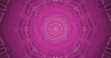 Kusursuz bir döngü videosu karmaşık desenlerle dolu renkli bir tünel sunar. Canlı renkler rahatlama ya da eğlence için uygun bir görsel deneyim yaratır..