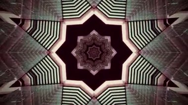 Eksiksiz döngülü tünel videoları akış ve yer değiştiren geometrik desenler sergiliyor. Bu dinamik görsel ekran koruyucular veya ambiyanslar için uygun çekici bir atmosfer yaratır.