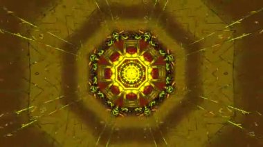 Bu kusursuz video döngüsü dinamik renk ve desenlerle dolu canlı bir tünel sergiliyor, ekran koruyucular veya görsel ekranlar için mükemmel bir atmosfer yaratıyor..