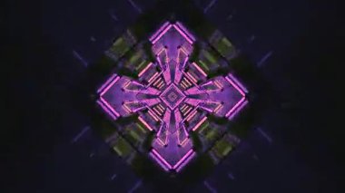 Canlı mor renklerde pürüzsüz geçişlerle büyüleyici bir tünel video döngüsü yaşayın. Bu görsel ekran herhangi bir çevre için sürekli ve çekici bir atmosfer yaratır..