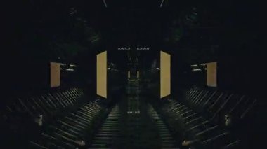 Etkileyici bir görsel ortam yaratmak için tasarlanmış karmaşık geometrik şekilleri ve dinamik ışıklandırma efektlerini içeren canlı tünel video döngüsü. Ekran koruyucuları ya da sanat kurulumları için mükemmel.