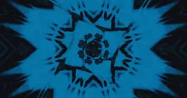 Dinamik mavi desenler ve ekran koruyucunuz için görsel ekran oluşturan tasarımlar içeren kusursuz bir döngü tüneli videosu deneyin.