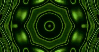 Devamlı bir döngü, kıvrımlı desenli canlı yeşil bir tünel gösteriyor. Görseller rahatlatıcı bir etki yaratıyor, rahatlama ve ortam sanatı için ideal..