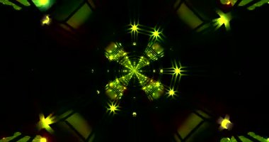 Parlak yeşil ışıklar ve geometrik desenlerin olduğu dinamik bir tünelde sonsuz bir yolculuk yaşayın. Kusursuz döngü gevşemeyi ve görsel uyarmayı arttırır..