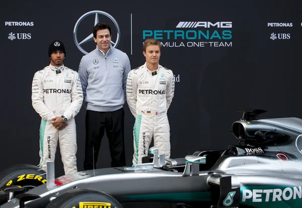 MERCEDES AMG F1 NUOVA PRESENTAZIONE AUTO — Foto Stock