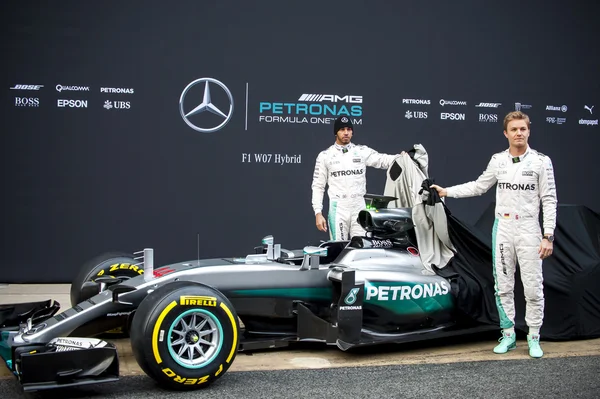 MERCADOS AMG F1 NOVA APRESENTAÇÃO DO CARRO — Fotografia de Stock