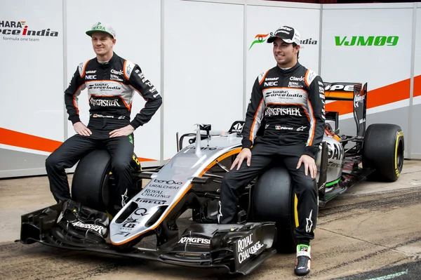 Force India f1 neue Auto-Präsentation — Stockfoto