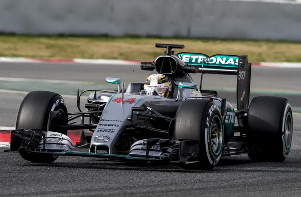 Lewis Hamilton (Mercedes AMG) — Fotografia de Stock