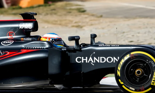 Fernando Alonso-F1 test dagar — Stockfoto
