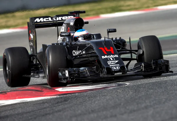 Fernando Alonso-F1 test dagar — Stockfoto