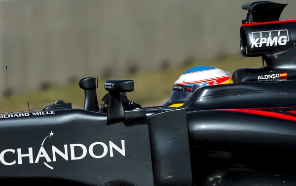 FERNANDO ALONSO - F1 DIAS DE ENSAIO — Fotografia de Stock