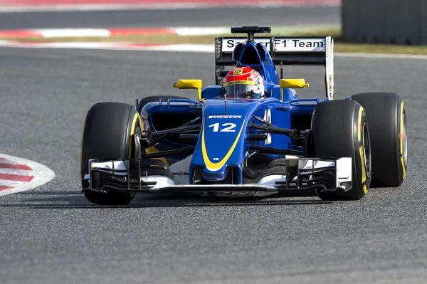 Felipe Nasr (Sauber)-F1 teszt napok — Stock Fotó