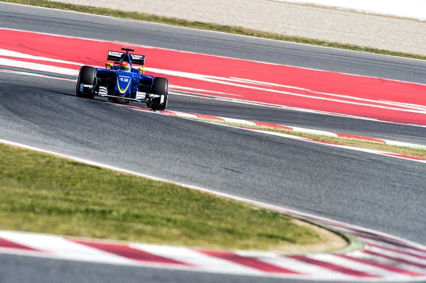 Felipe Nasr (Sauber) - F1 testning — Stockfoto