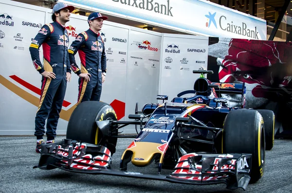 Toro rosso 2016 präsentation - f1 test — Stockfoto