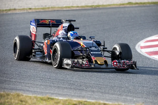 Max Verstappen (Toro Rosso) - F1 testning — Stockfoto