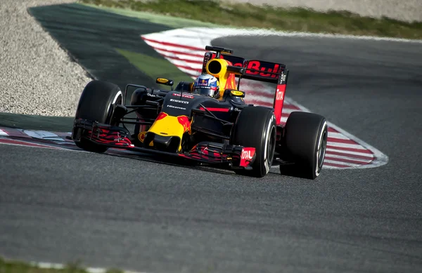 Dani Ricciardo (Red Bull) - F1 testning — Stockfoto