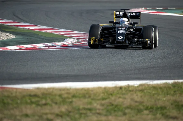 Kevin Magnussen (Renault) - F1 testów — Zdjęcie stockowe