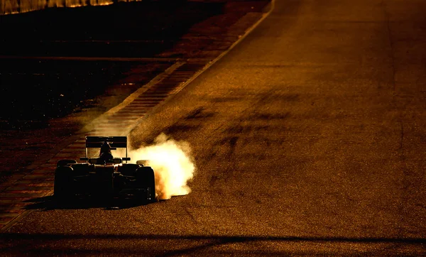 SEBASTIAN VETTEL (FERRARI) - ENSAYO F1 — Foto de Stock