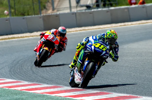 GP CATALUNYA MOTO GP - VALENTINO ROSSI Y MARC MARQUEZ —  Fotos de Stock