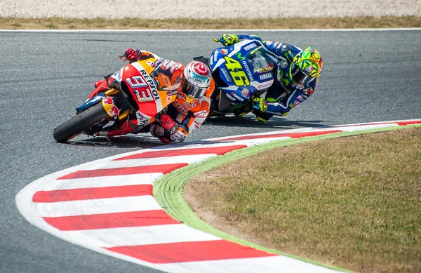 GP CATALUNYA MOTO GP - MARC MATRQUEZ E VALENTINO ROSSI — Fotografia de Stock