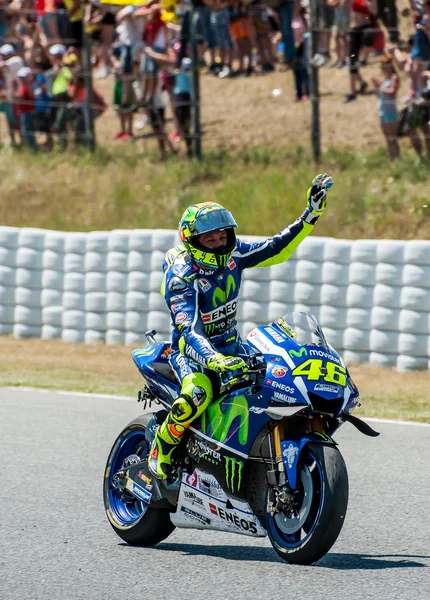 GP Catalunha Moto Gp - Valentino Rossi — Fotografia de Stock