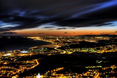 Barselona manzarası panorama