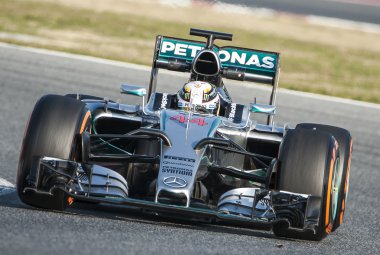 FORMULA ONE TEST DAYS. LEWIS HAMILTON