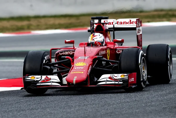 FORMULA UM DIAS DE ENSAIO 2015. VETTEL SEBASTIANO — Fotografia de Stock