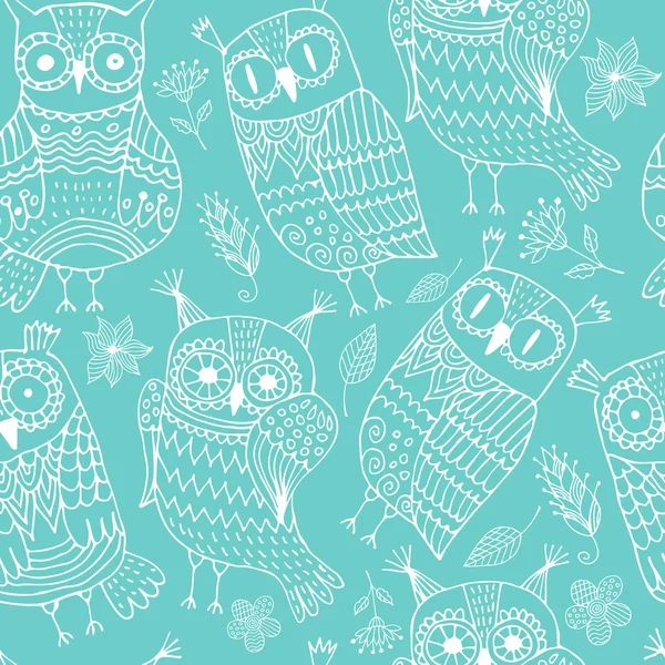 Background with owls — Stock Vector