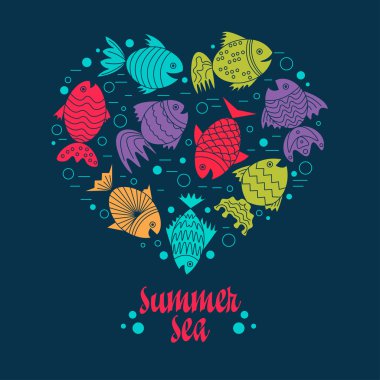 Balık ile metin için çerçeve