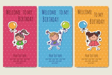 İyi ki doğdun vektör çizim