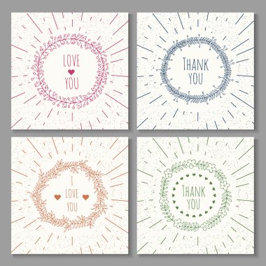 Kaligrafik öğelerin vintage küme. Vektör çerçeve süsleme