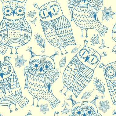 arka plan ile baykuşlar