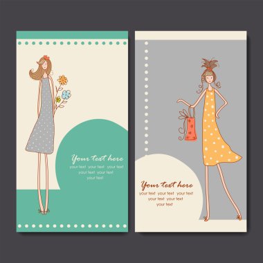 moda kızlar ile kartvizit