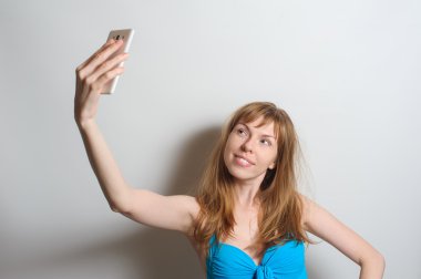 Güzel kız alma selfie