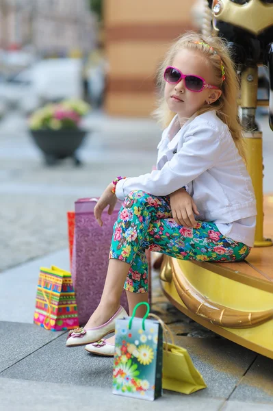 Child On Carousel — Stock Photo, Image