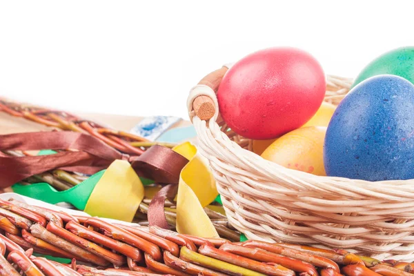 Easter whip on the wooden table — Stock Photo, Image