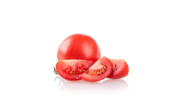 Tomaten isoliert auf weißem Hintergrund — Stockfoto